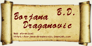 Borjana Draganović vizit kartica